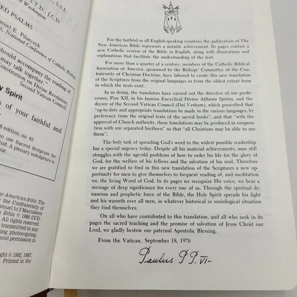 Saint Joseph Edition The New American Bible Catholic Book Publishing Co 1992 EUC - Picture 13 of 16